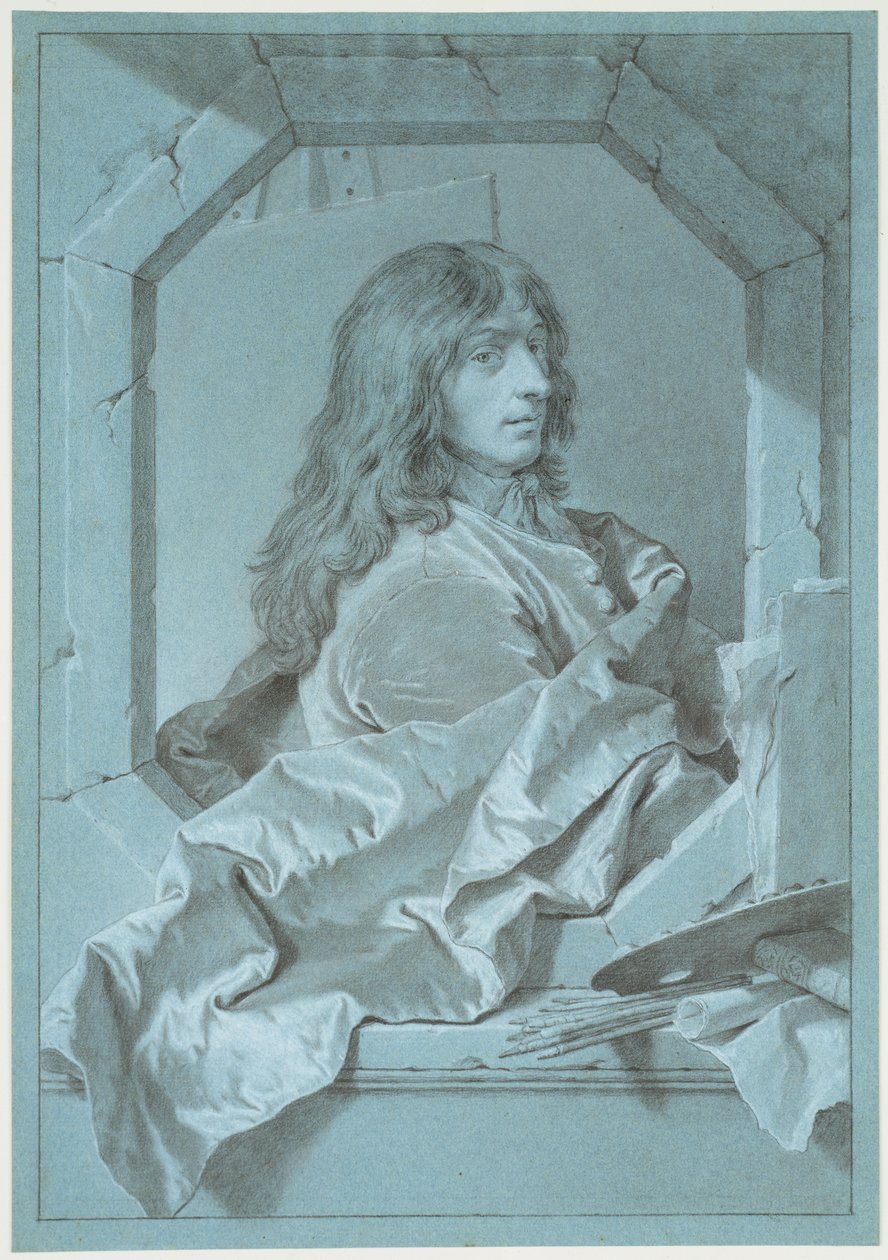 Portrait of the Painter Sébastien Bourdon by Hyacinthe Rigaud