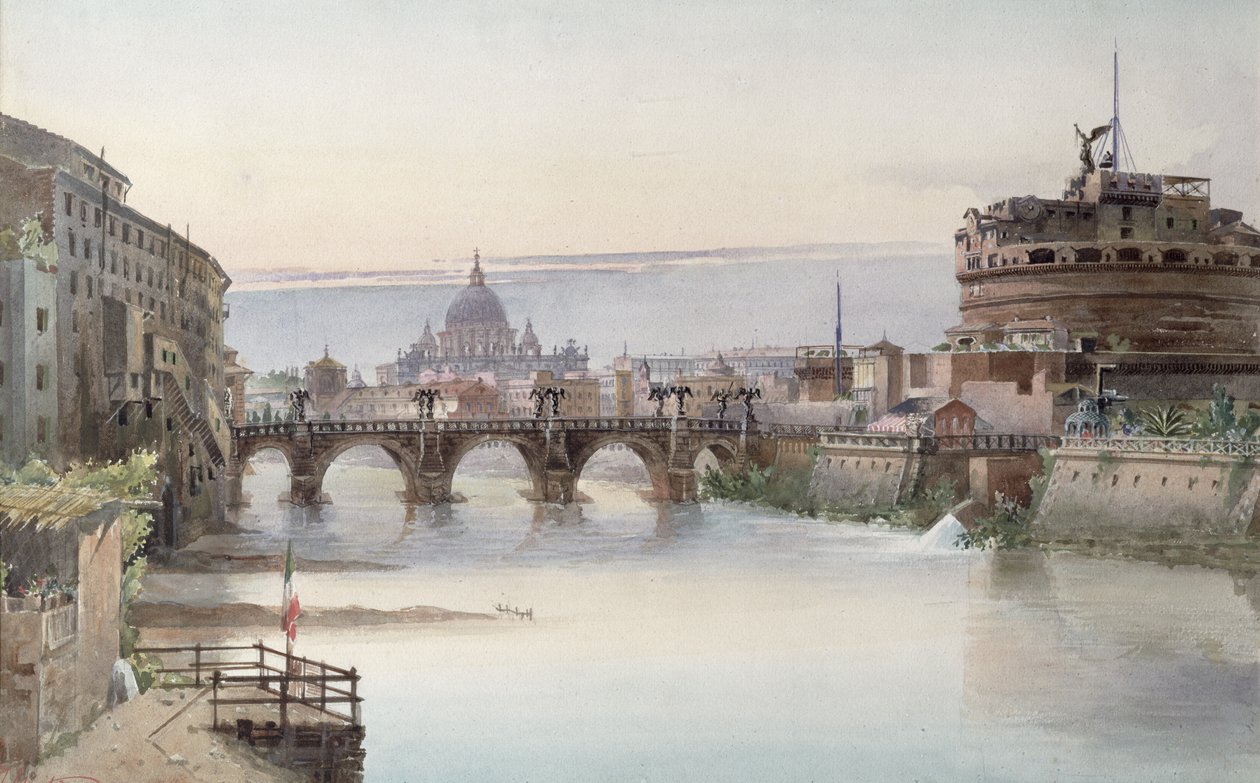 View of Rome, 1860 by I. Martin