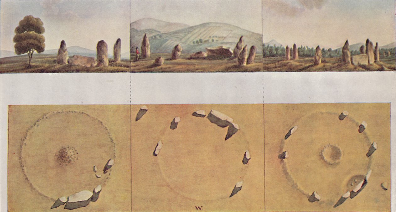 Stone Rings - Old Keig, Balquhain, Balgorkar, 1827, 1946 by I Logan