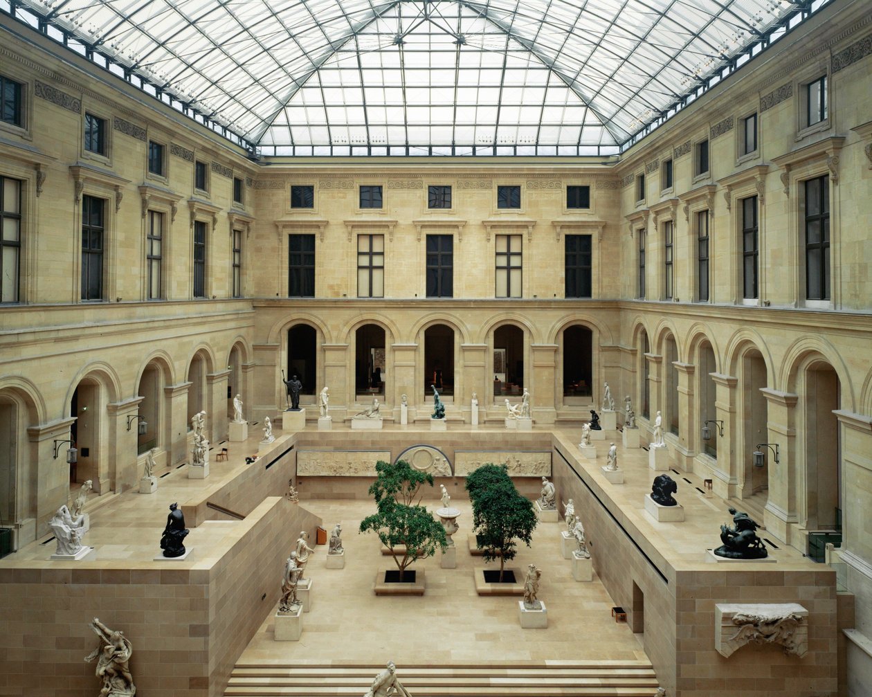 The Puget Courtyard in the Louvre Museum by Ieoh Ming Pei