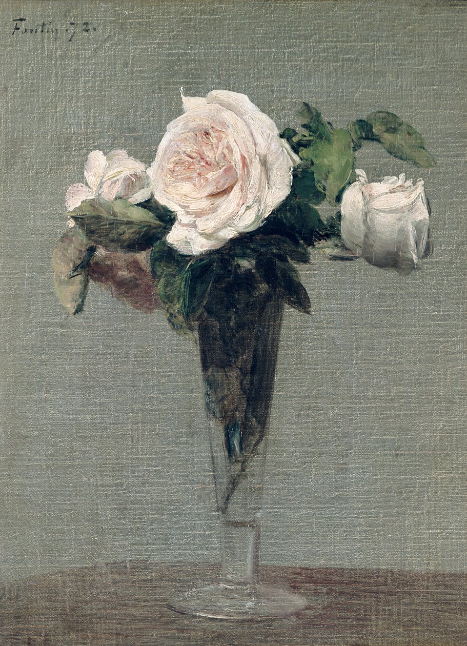 Flowers by Ignace Henri Jean Fantin Latour