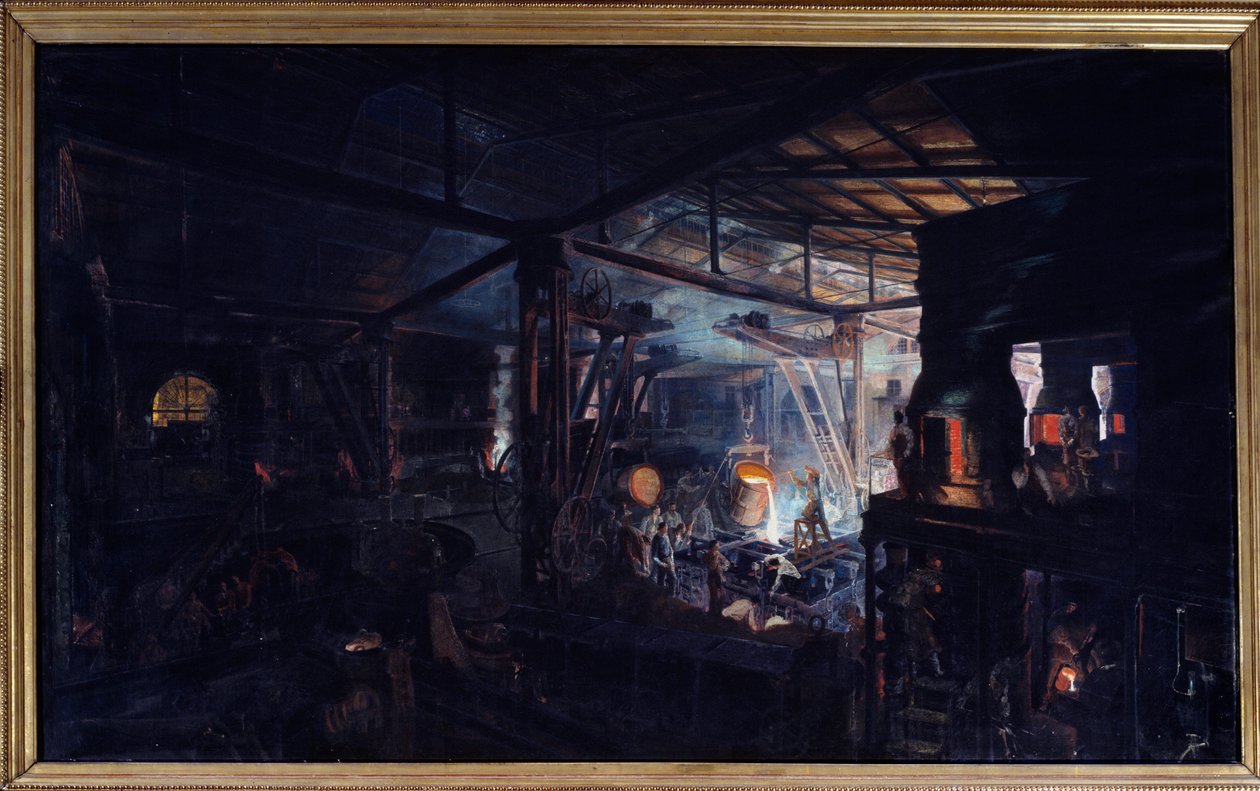 Cast iron with crucible by Ignace Francois Bonhomme