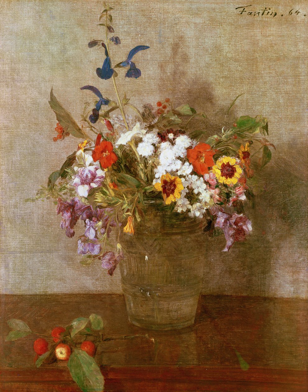 Autumn Flowers, 1864 by Ignace Henri Jean Fantin Latour