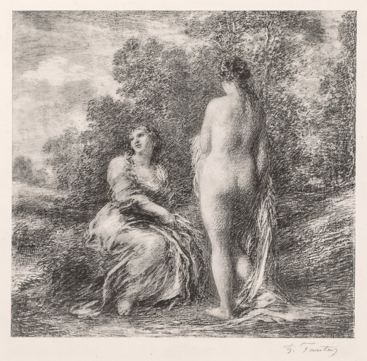 Bathers by Ignace Henri Jean Fantin Latour