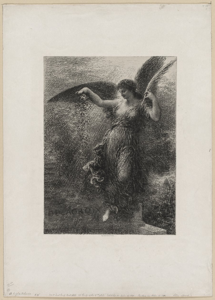 To Eugene Delacroix, 1890 by Ignace Henri Jean Fantin Latour