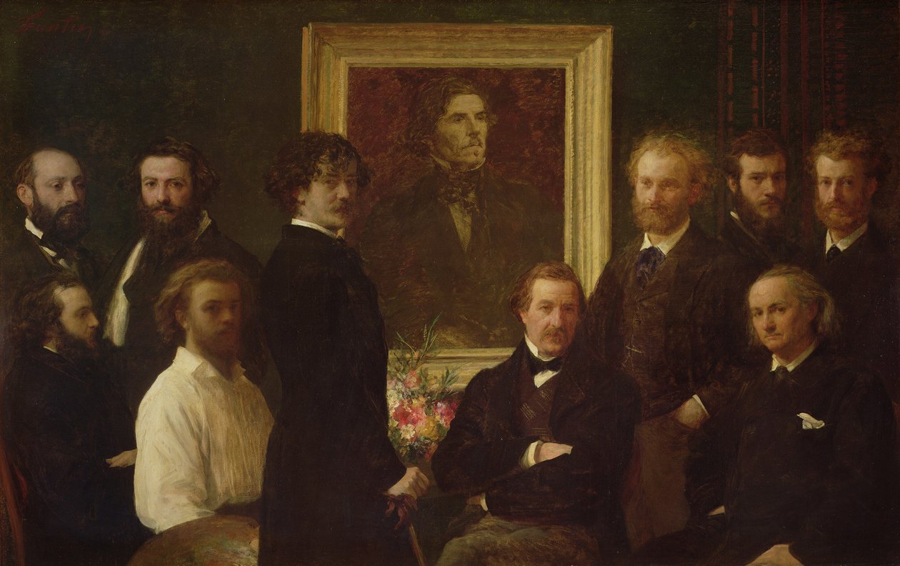 Homage to Delacroix by Ignace Henri Jean Fantin Latour
