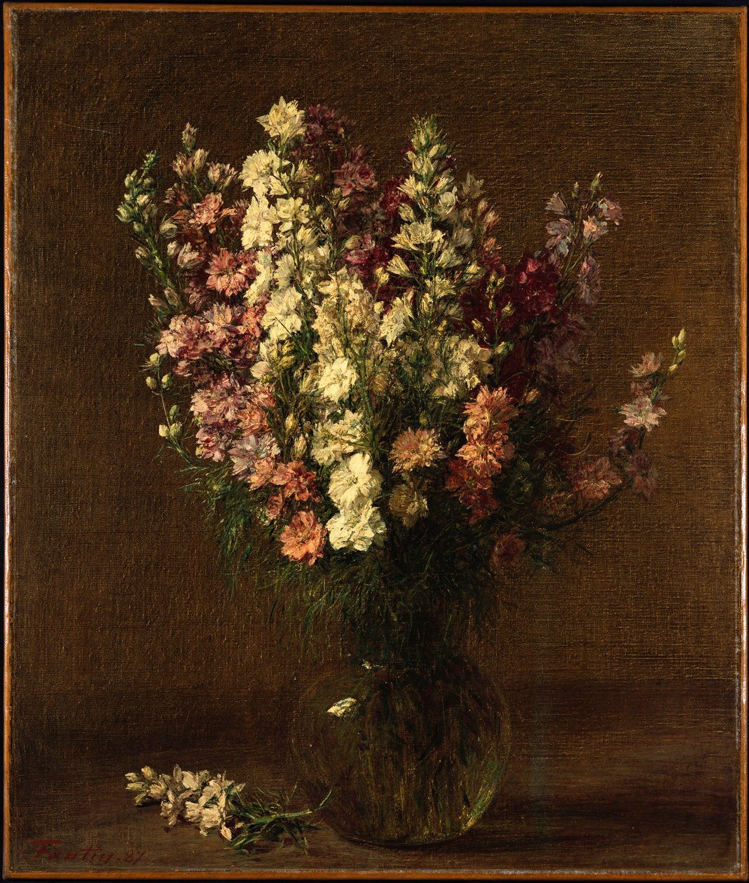 Larkspur, 1887 by Ignace Henri Jean Fantin Latour