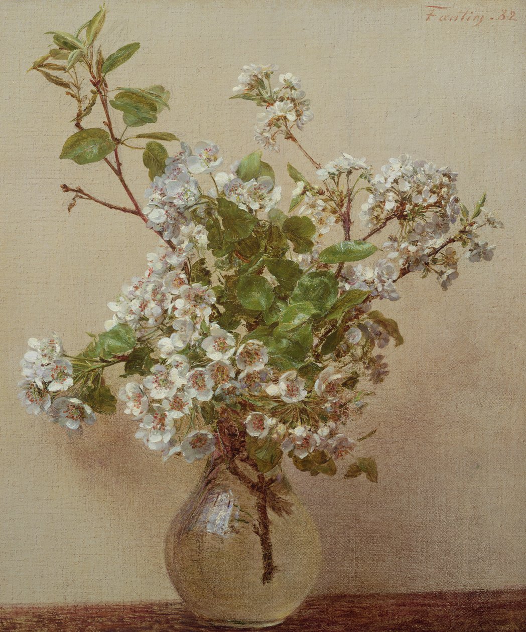 Pear Blossom, 1882 by Ignace Henri Jean Fantin Latour