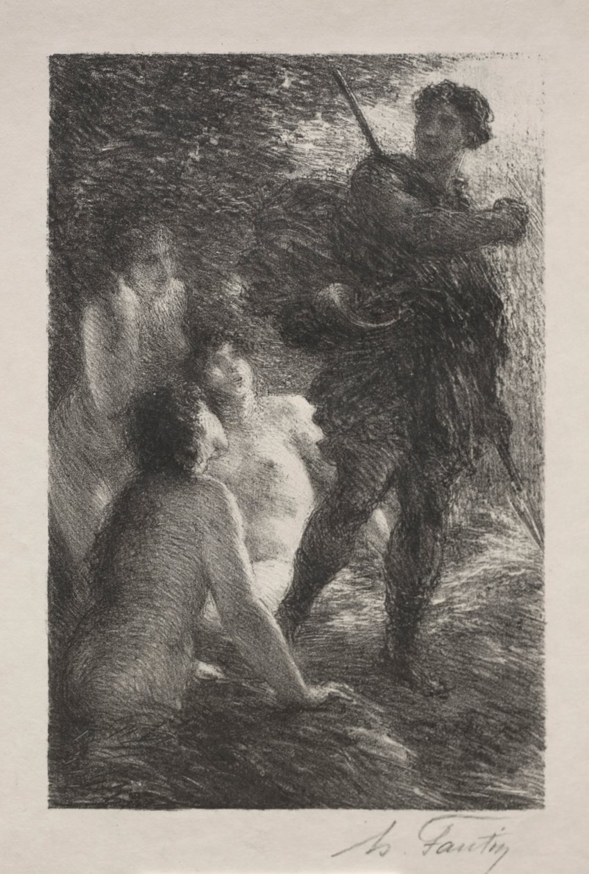 Siegfried and the Daughters of the Rhine by Ignace Henri Jean Fantin Latour