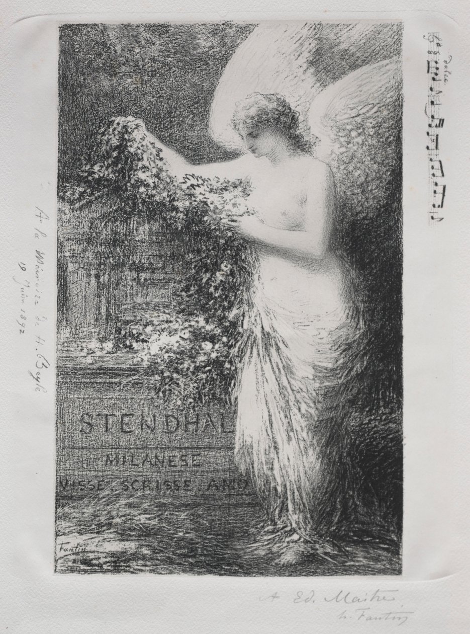À Stendhal by Ignace Henri Jean Fantin Latour