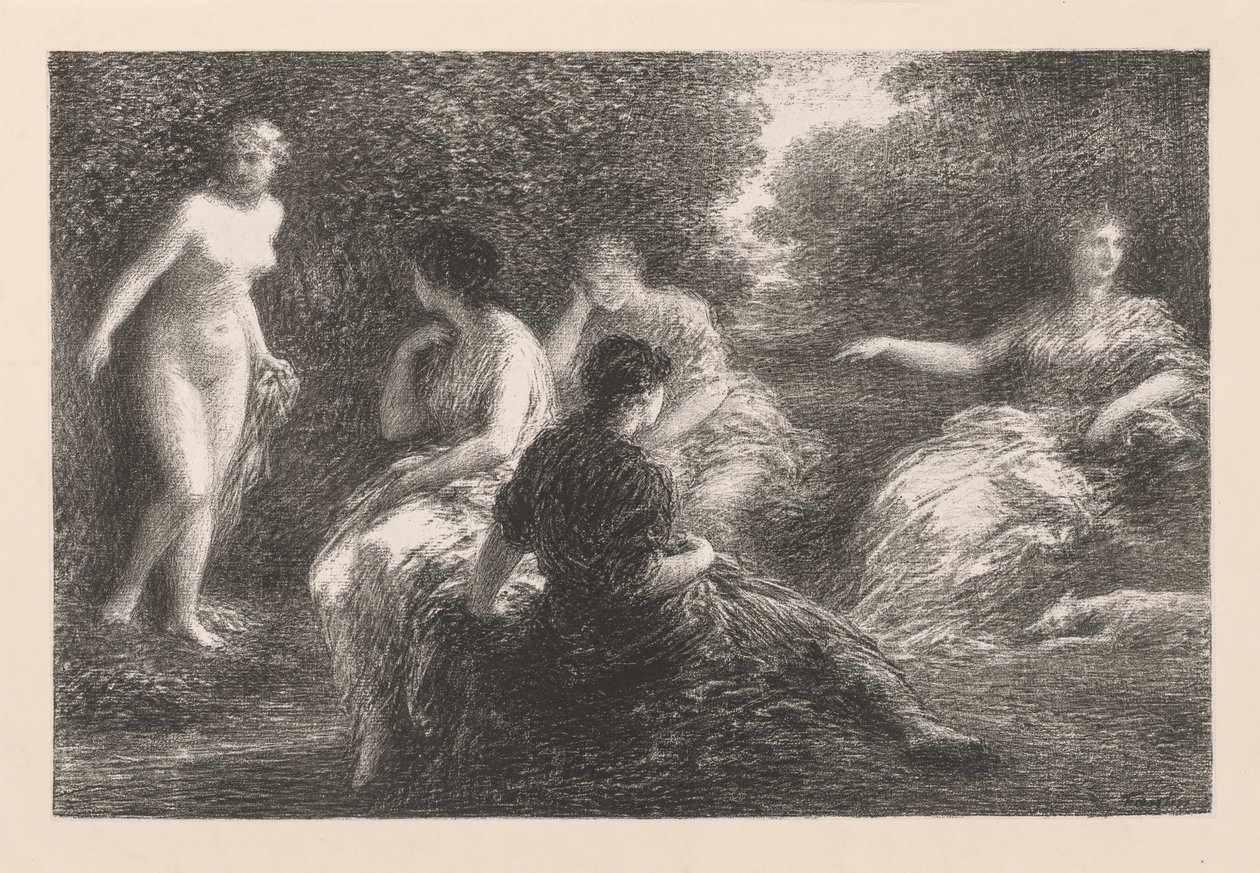 The Bathers by Ignace Henri Jean Fantin Latour