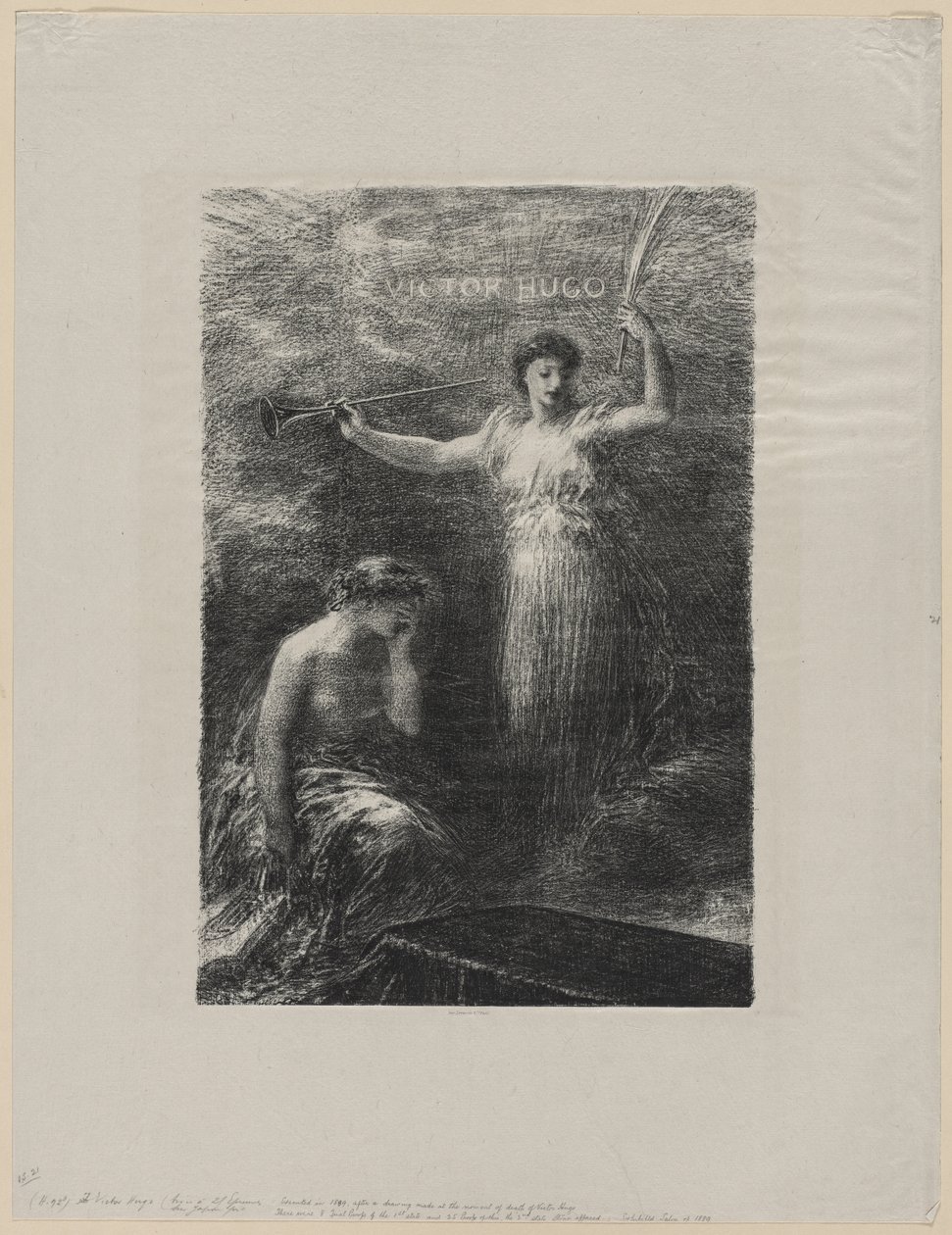 To Victor Hugo, 1889 by Ignace Henri Jean Fantin Latour