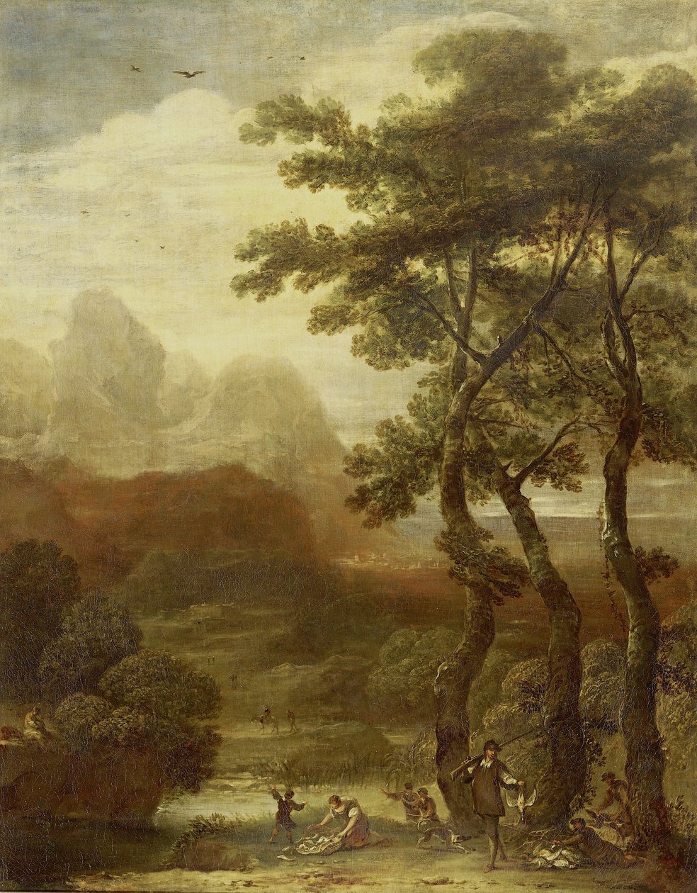 Landscape with Hunters by Ignacio Iriarte
