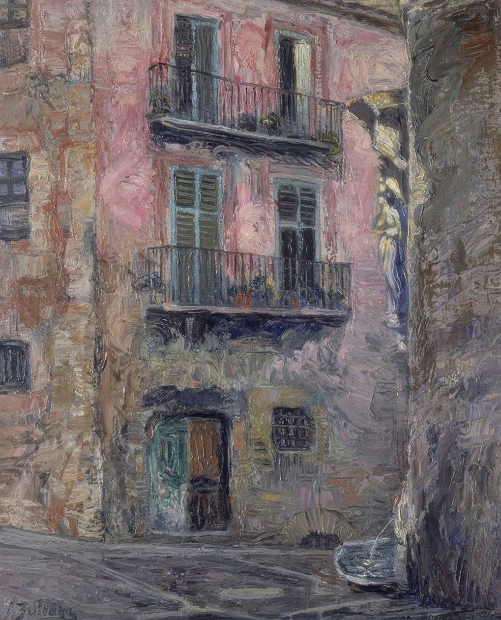 Street of the Angel of Gerona – 1931 by Ignacio Zuloaga y Zabaleta