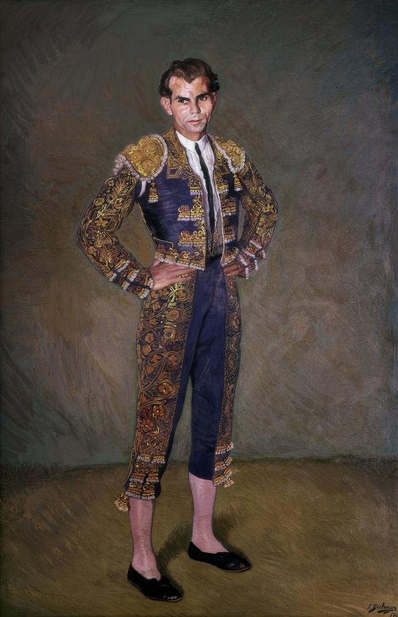 Domingo Ortega – 1945 – Spanish Painting – 20th Century by Ignacio Zuloaga y Zabaleta