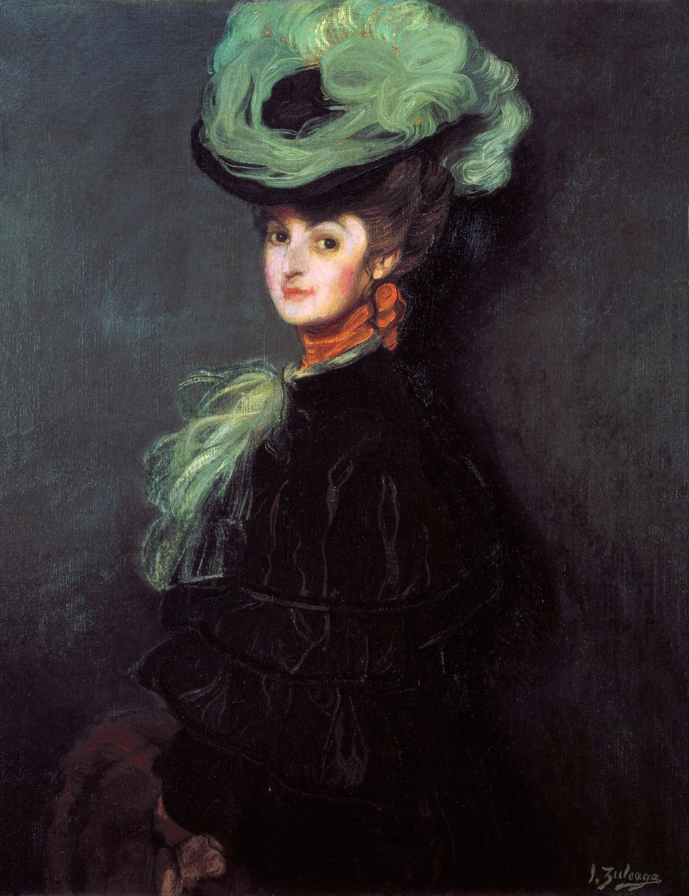 Portrait of Anny Bourdin (?) by Ignacio Zuloaga y Zabaleta