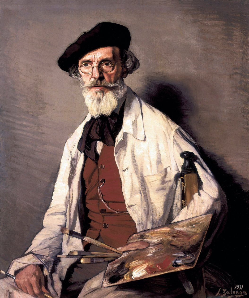 Portrait of the painter Pablo Uranga (1861-1934) 1937 by Ignacio Zuloaga y Zabaleta