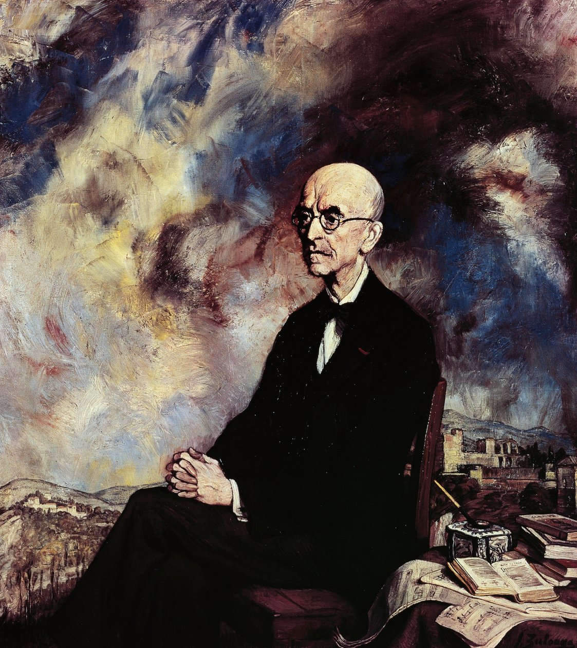 Portrait of the Spanish Composer Manuel de Falla