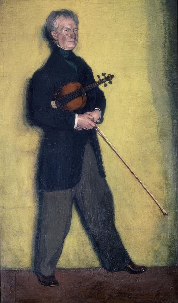Portrait of the Violinist Larrapide by Ignacio Zuloaga y Zabaleta