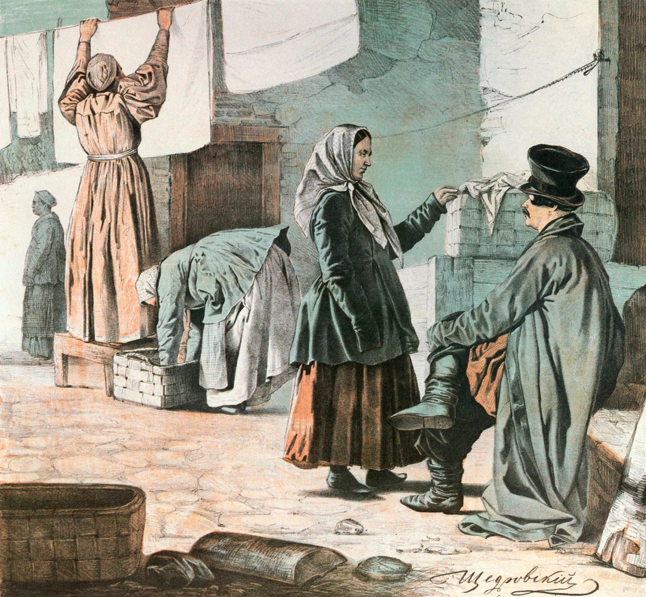 Laundresses by Ignati Shchedrovsky