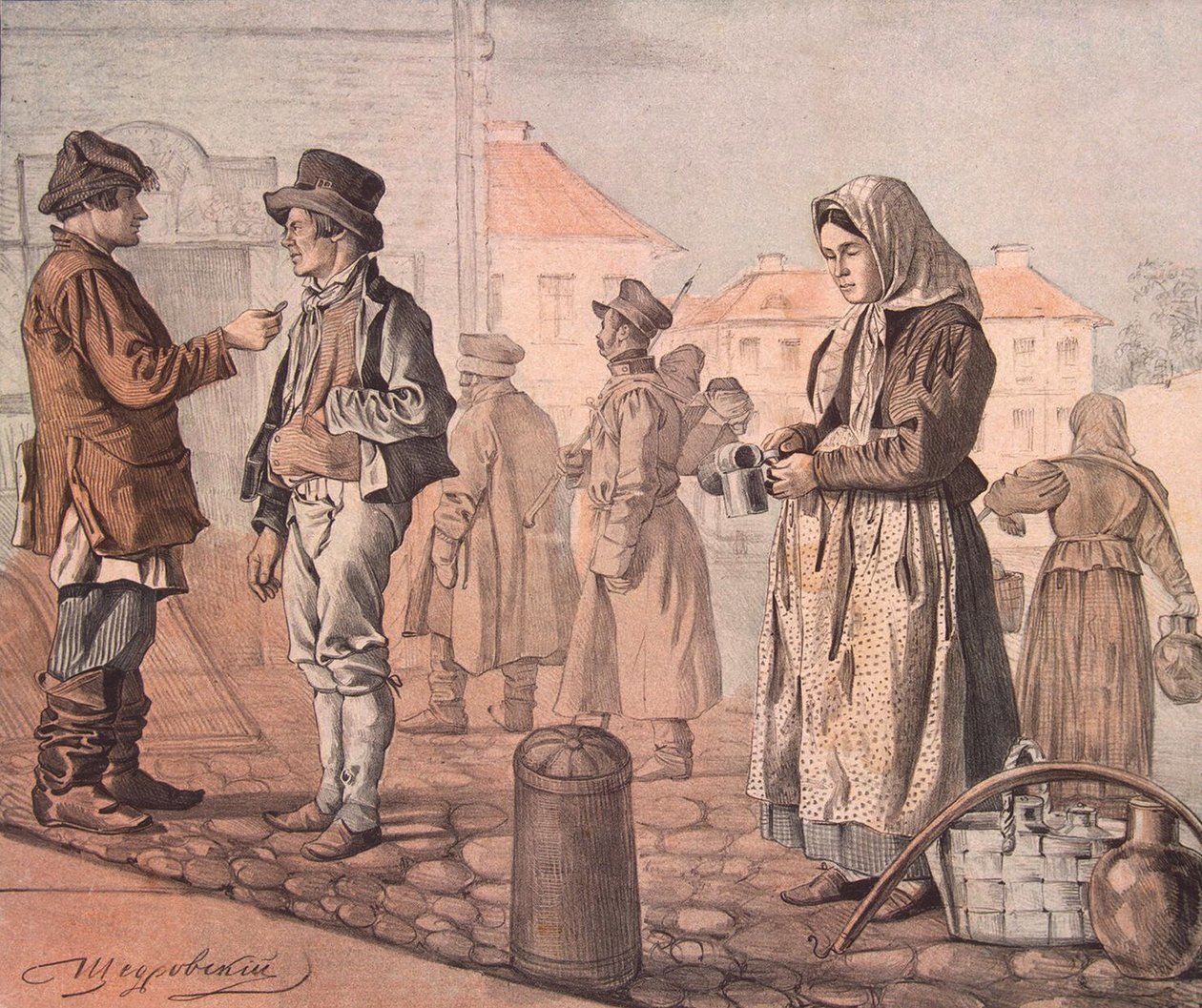 Street Milk Seller (From the Series These Are Our People) by Ignati Stepanovich Shchedrovsky