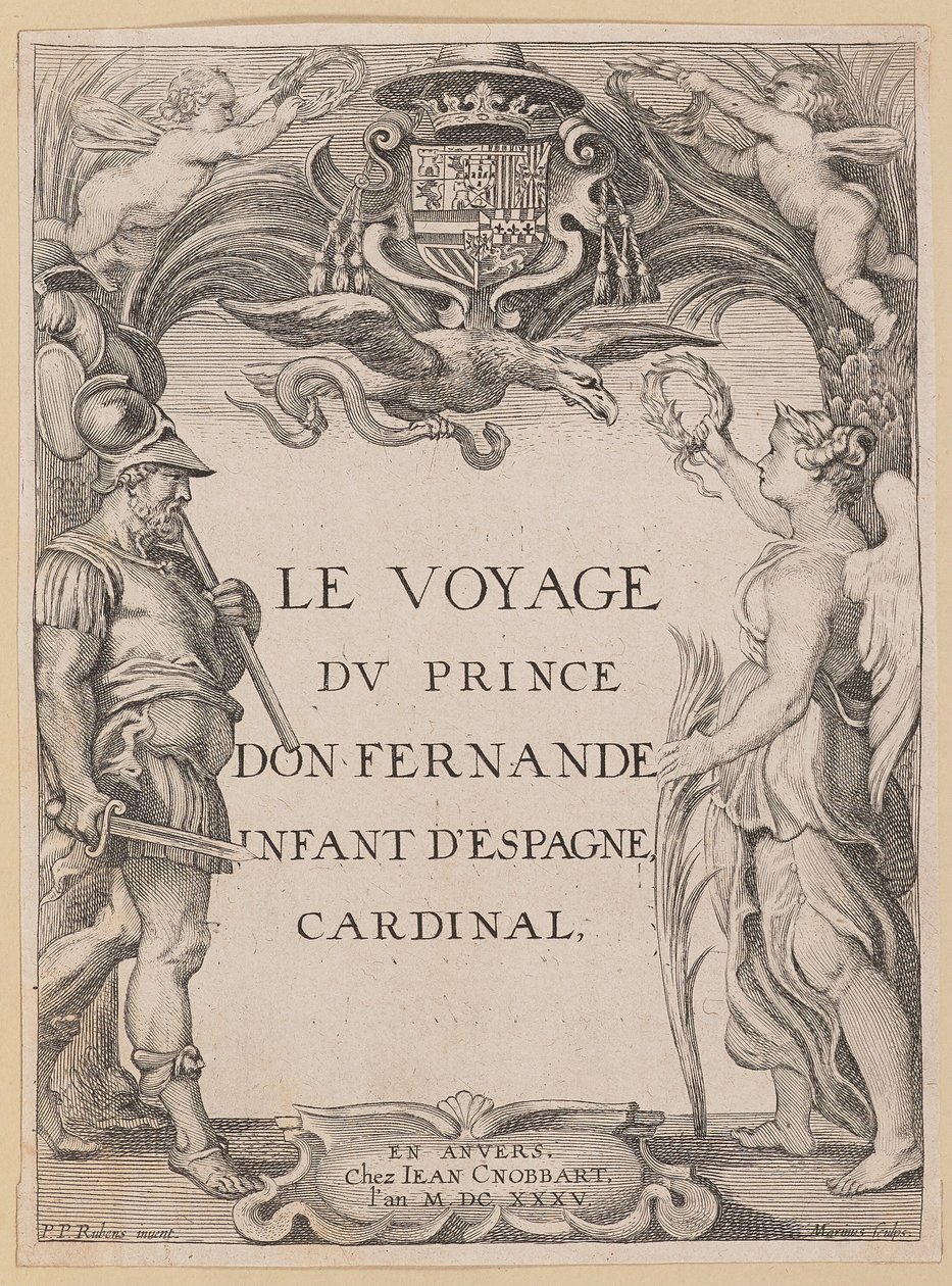 Title Page for Le Voyage Dv Prince Don Fernande Infant d
