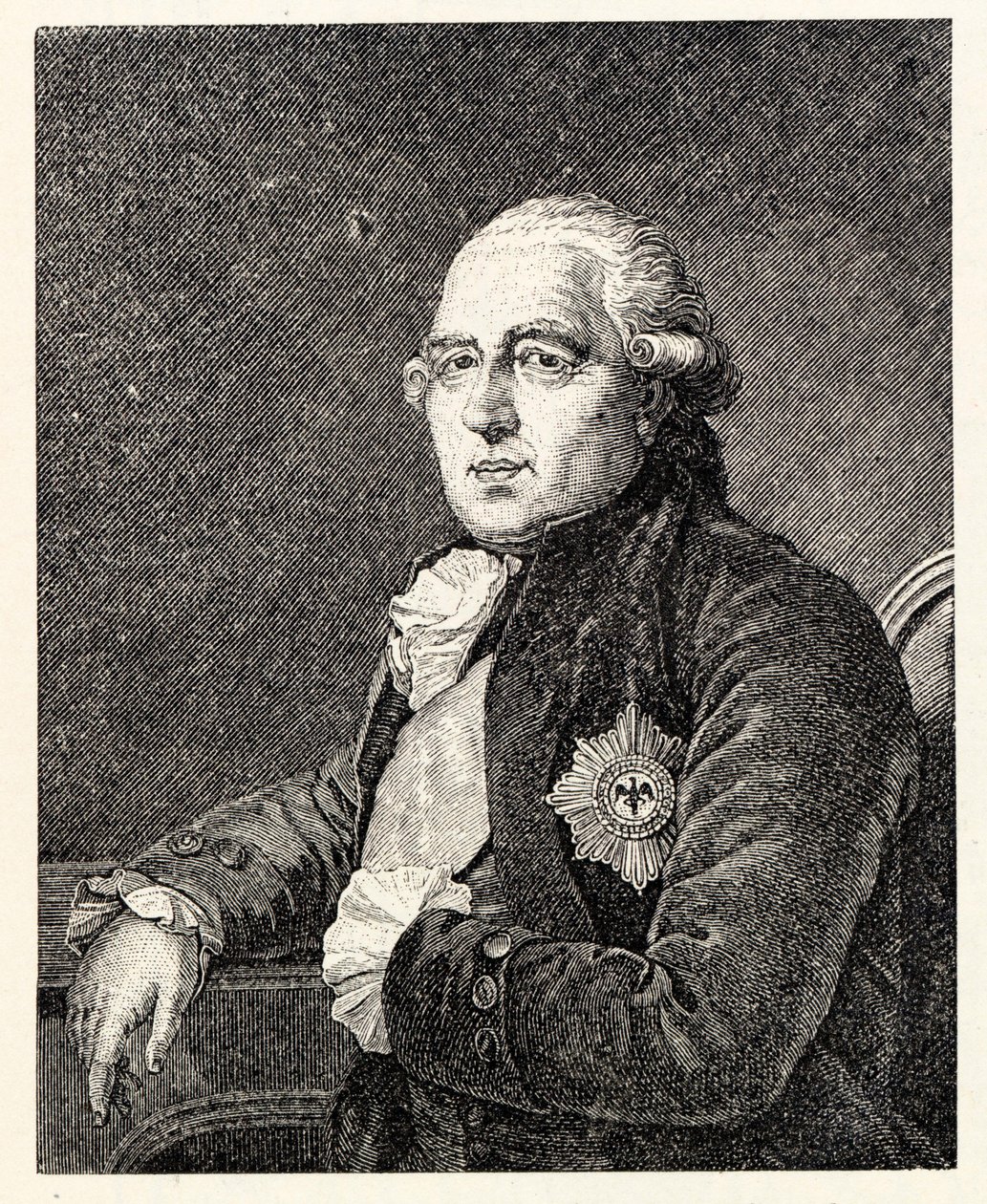 Portrait of Ewald Friedrich Graf von Hertzberg 1725-1795 by Ignaz Sebastian Klauber
