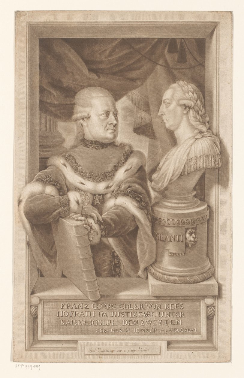 Portrait of Franz Georg, Knight von Kees by Ignaz Unterberger