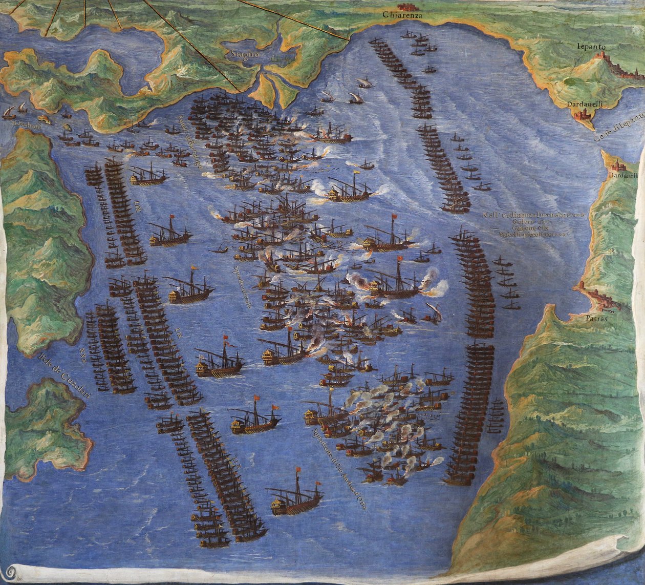 Battle of Lepanto (1571) by Ignazio Danti