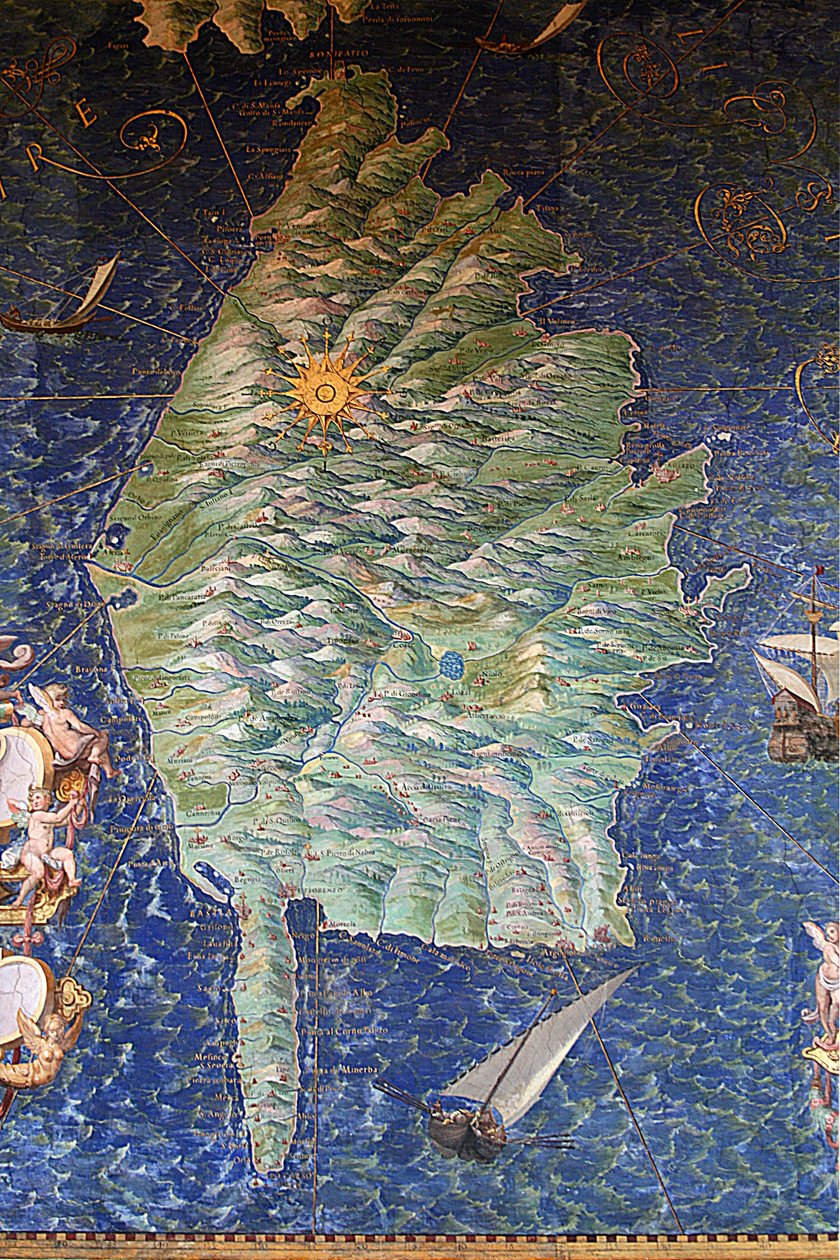 Map of Corsica by Ignazio Danti