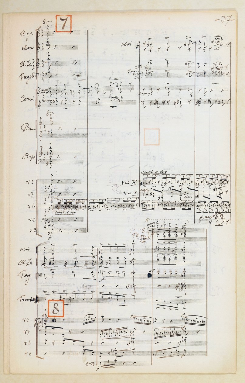 Manuscript Score with Reduced Orchestral Suite for The Firebird by Igor Stravinsky by Igor Stravinsky