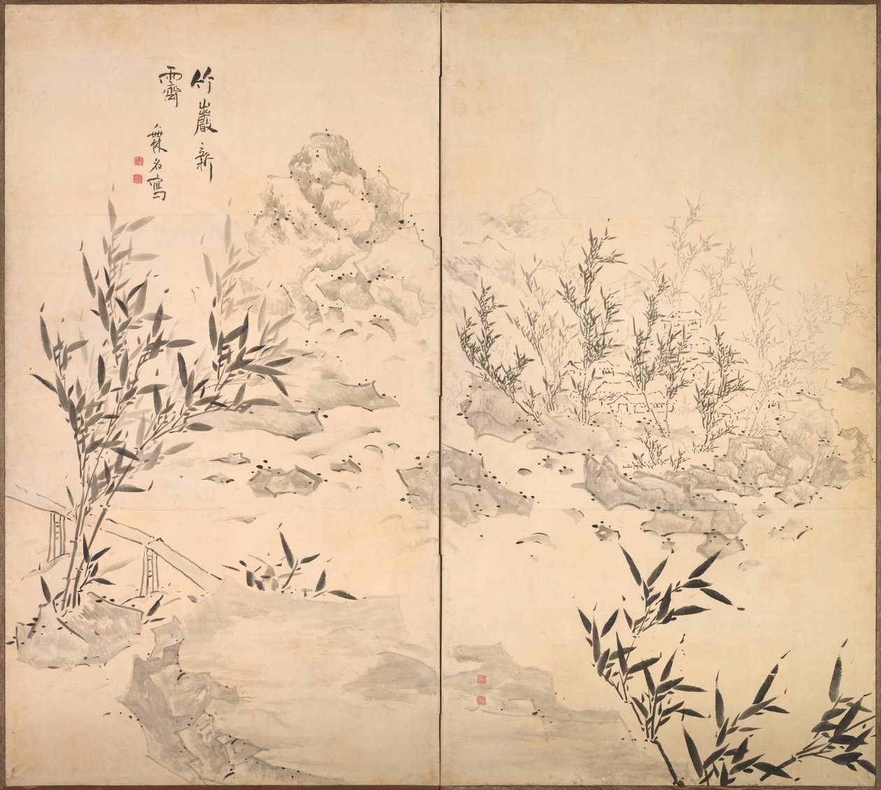 Bamboo in Fine Weather after Rain, mid-1700s by Ike Taiga