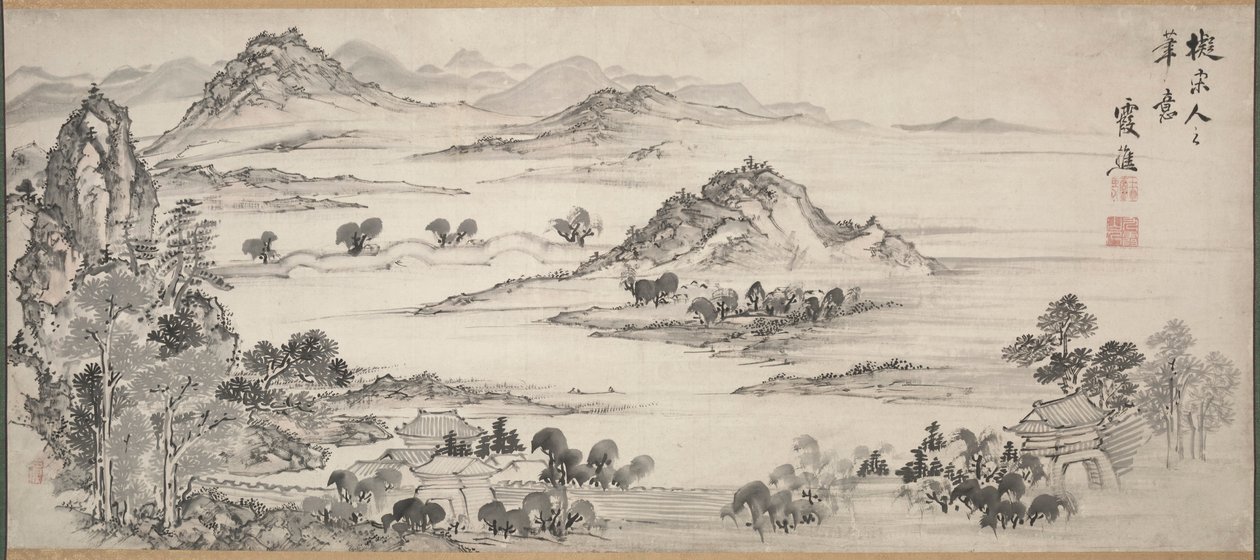 View of West Lake, 1700s by Ike Taiga