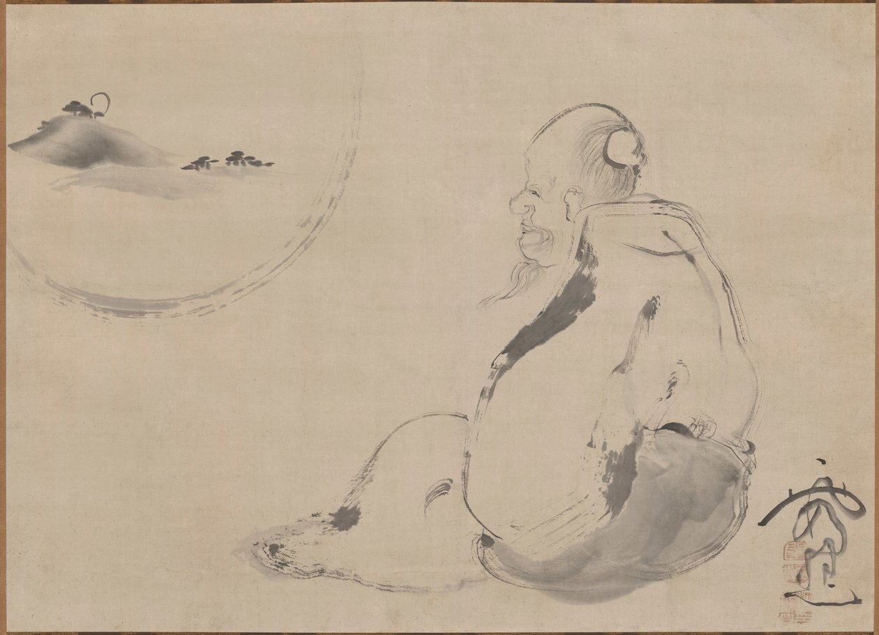 Old Scholar and Mind Landscape by Ike no Taiga