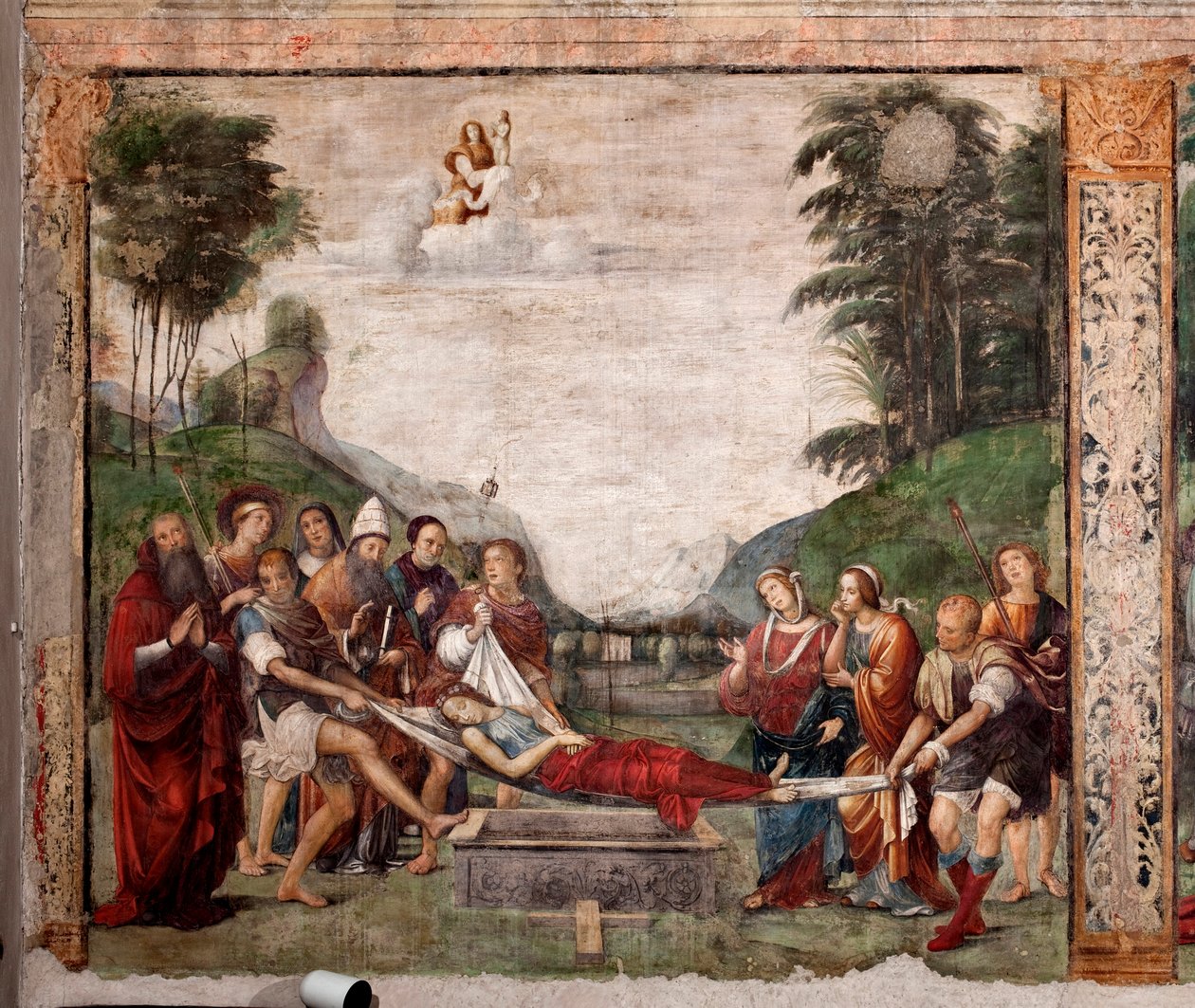 The funeral of St. Cecile by Il  Francia