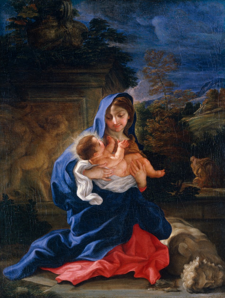 The Rest on the Flight to Egypt by Il (1639-1709) Baciccio