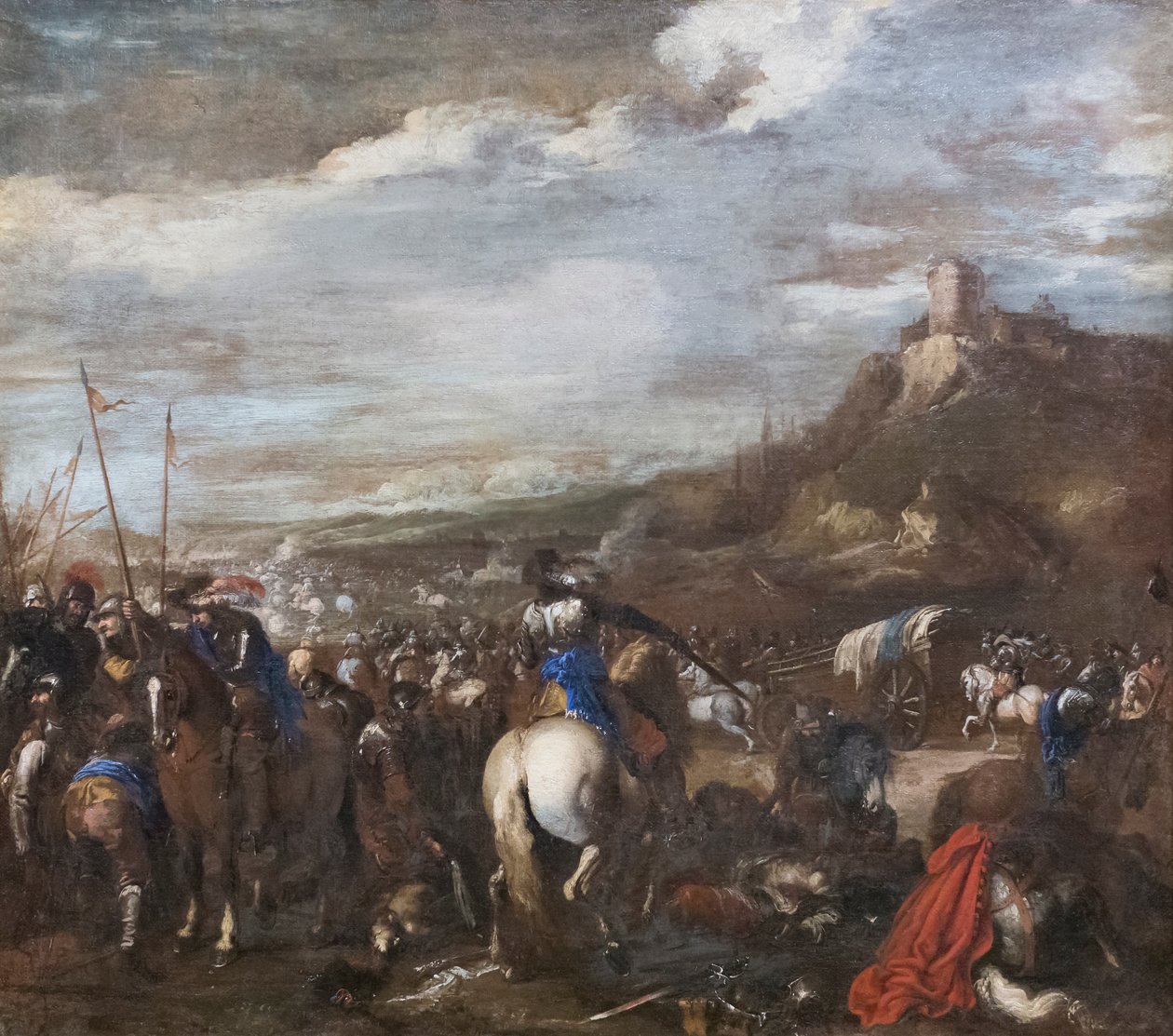 Battle by Il Borgognone (1628 79)