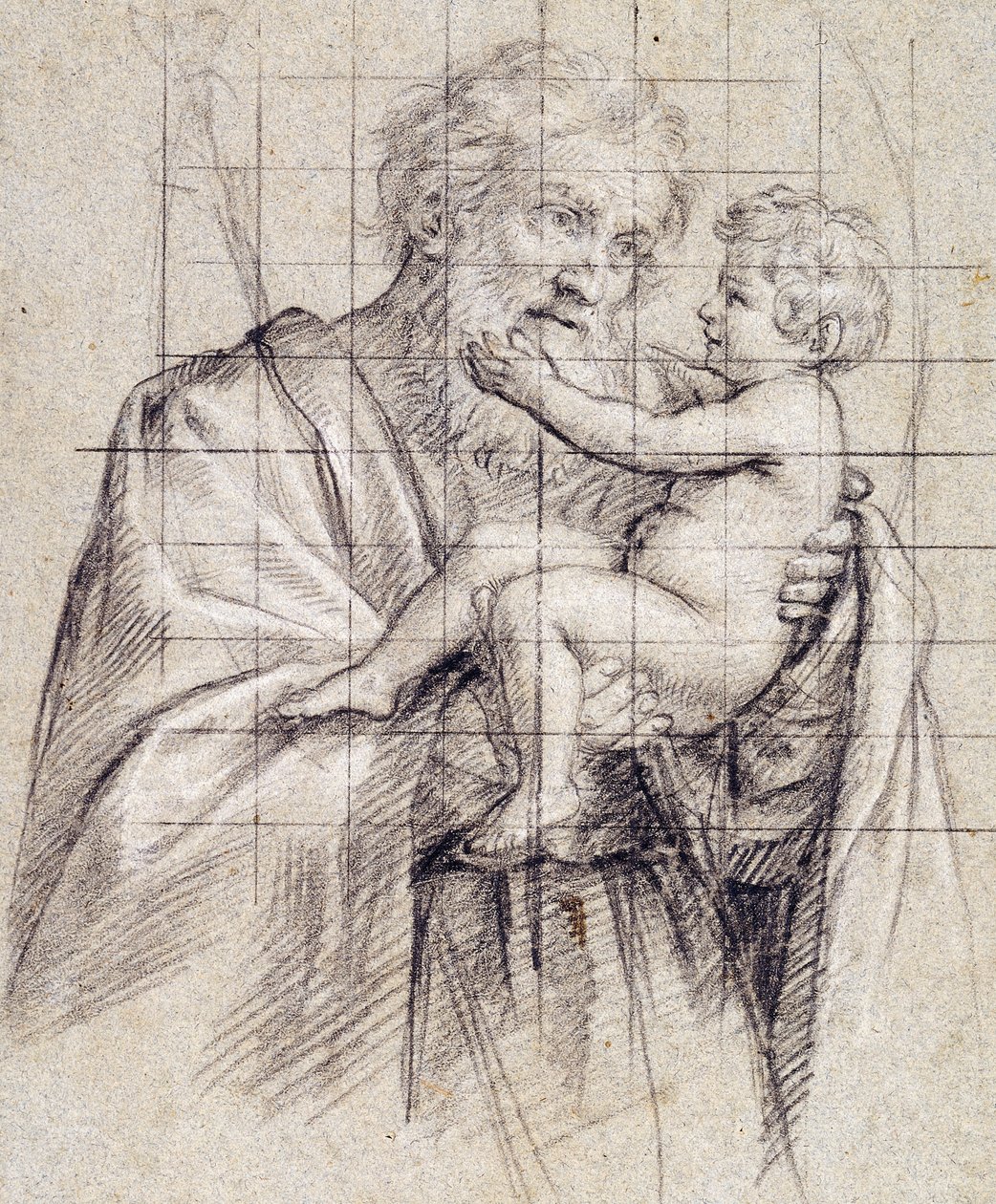 Saint Joseph holding the Christ Child by Il Sassoferrato