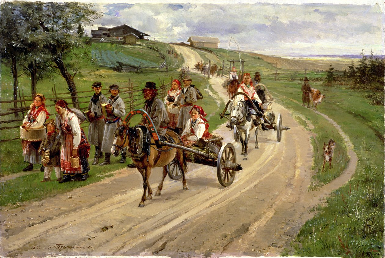 Return from the Fair, 1883 by Illarion Mikhailovich Pryanishnikov