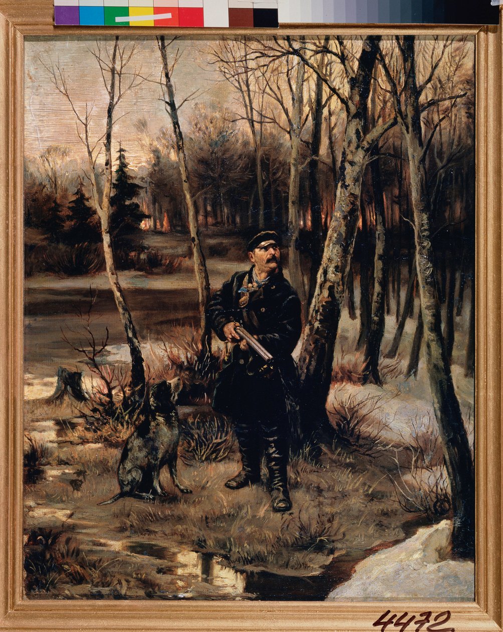 The Woodcock Shooting by Illarion Mikhailovich Pryanishnikov