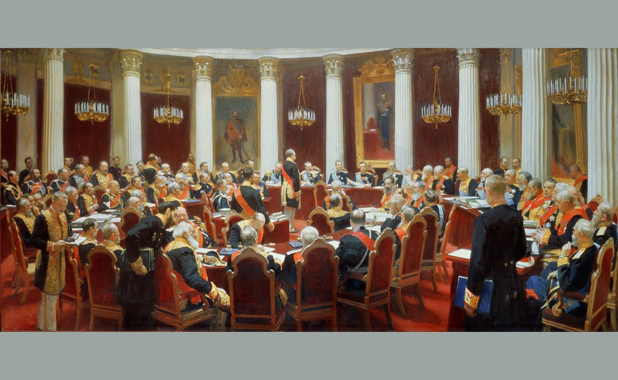 The Ceremonial Sitting of the State Council, 7th May 1901 by Ilya Efimovich Repin