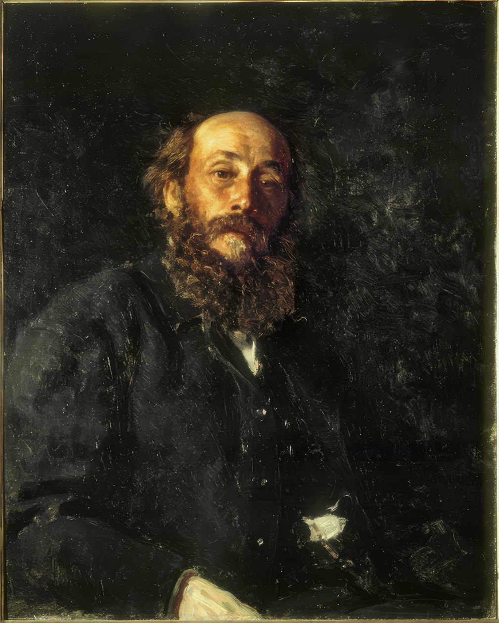 Portrait of the Painter Nikolai Gay by Ilya Efimovich Repin