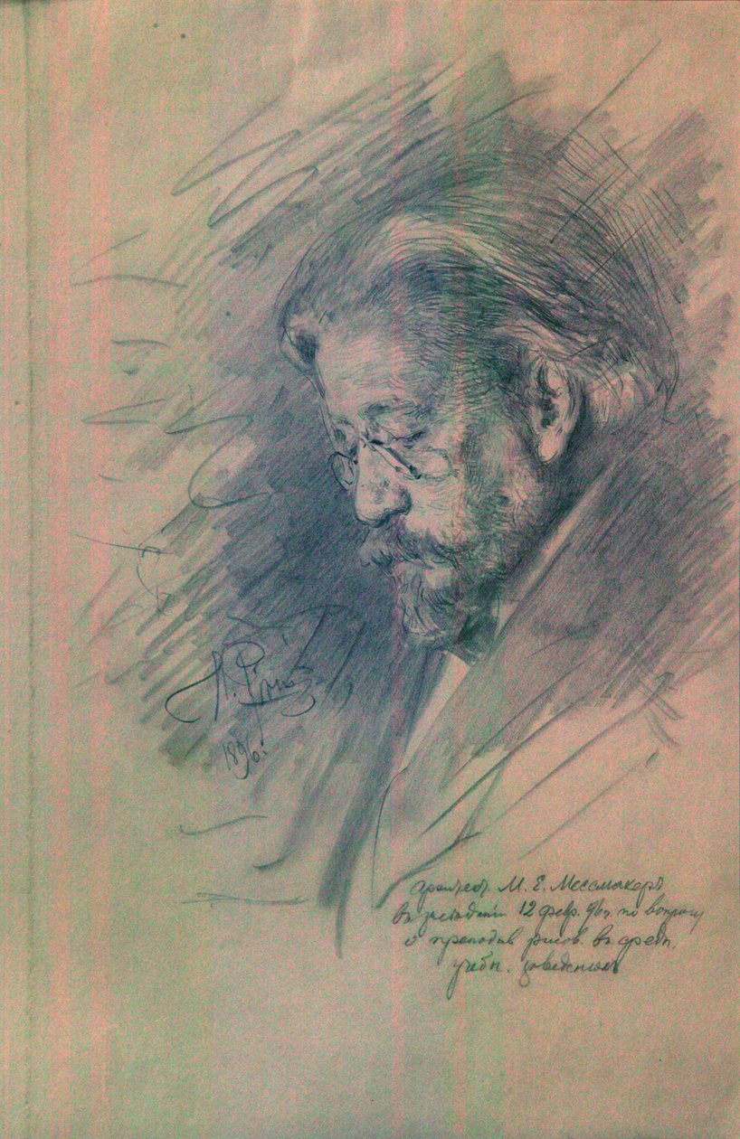 Portrait of Maximilian von Messmacher by Ilya Efimovich Repin