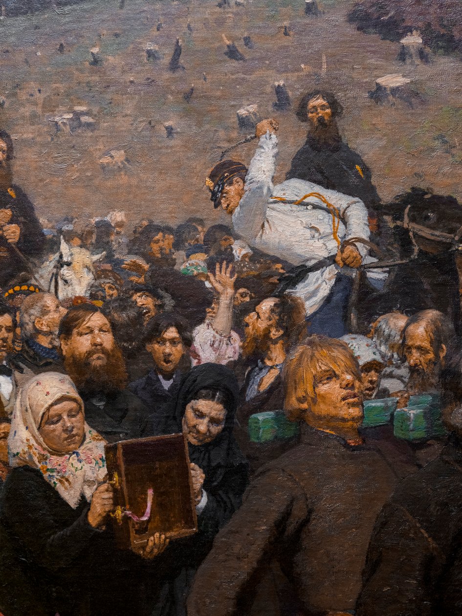 Religious Procession in the Kursk Province (detail) by Ilya Efimovich Repin