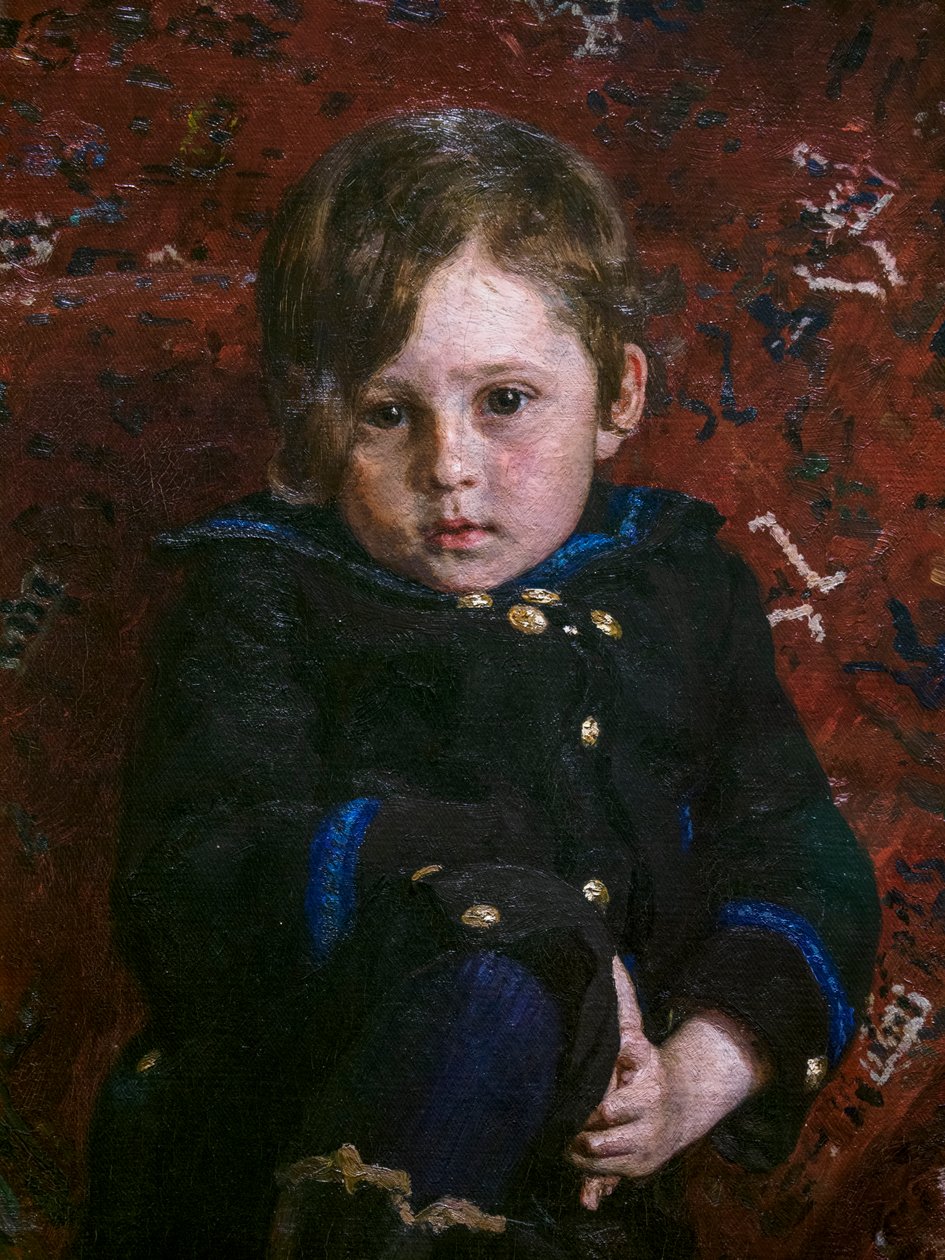 Yuri Repin as a Child (detail) by Ilya Efimovich Repin