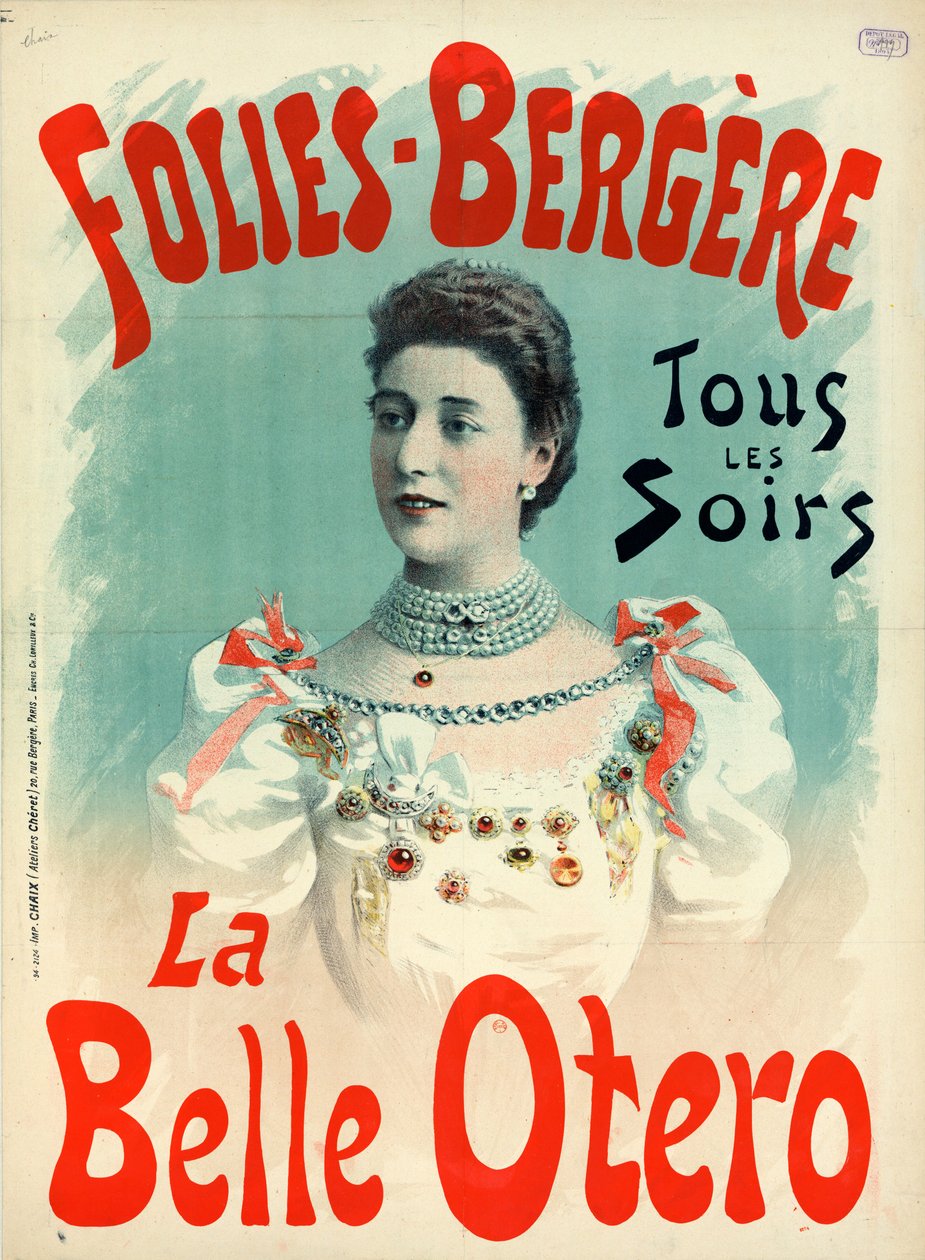 The Beautiful Otero 1894 by Imprimerie Chaix
