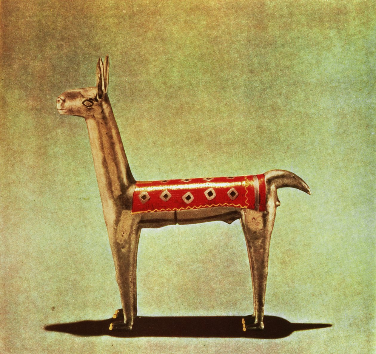 Silver Llama Figurine, from Peru, after 1438 by Incan
