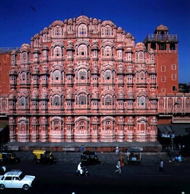 Hawa Mahal (Palace of the Winds) built in 1799 by Indian School