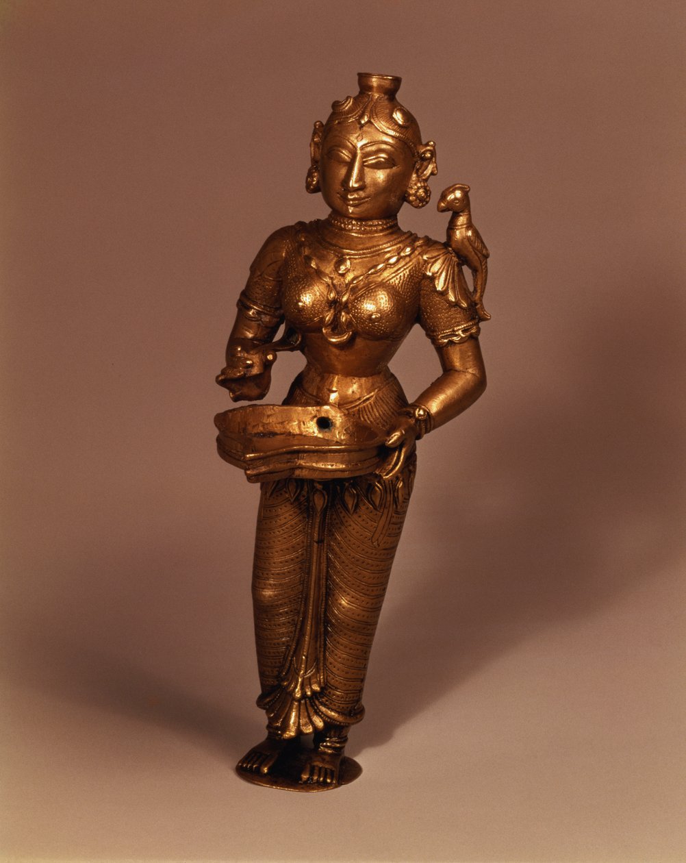 Lamp in the Form of Goddess of Fortune, South Indian, Early 19th Century by Indian School