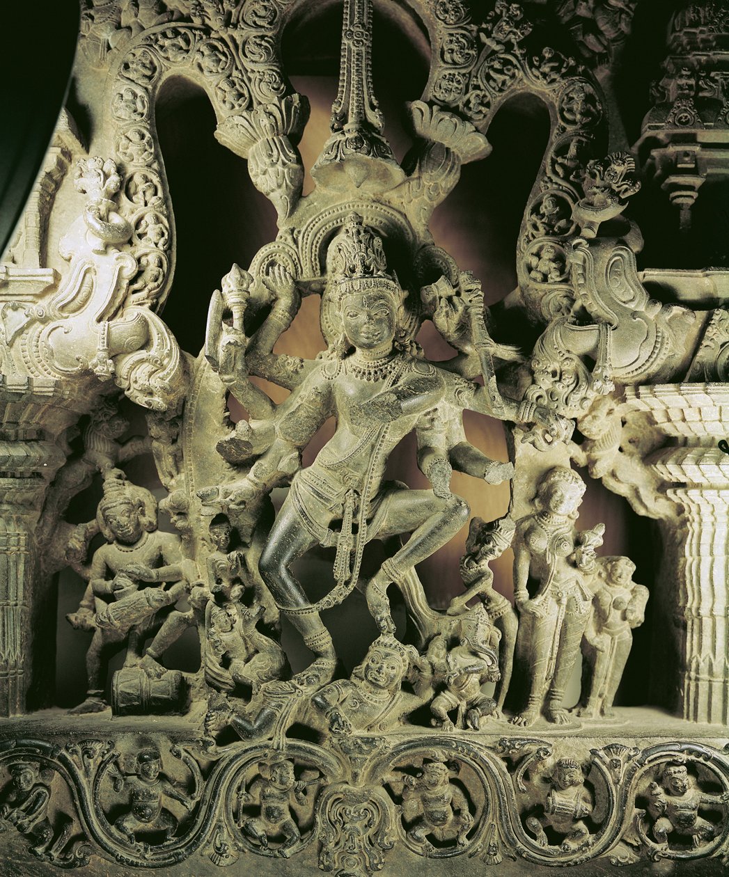 Lintel with Shiva Nataraja, Kakatiya dynasty by Indian School